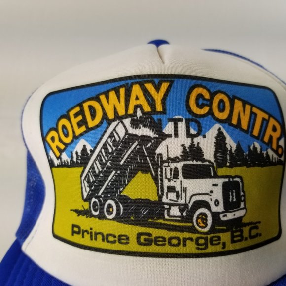 ROEDWAY CONTR PRINCE GEORGE Cap Trucker Hat Snapba - Picture 2 of 7